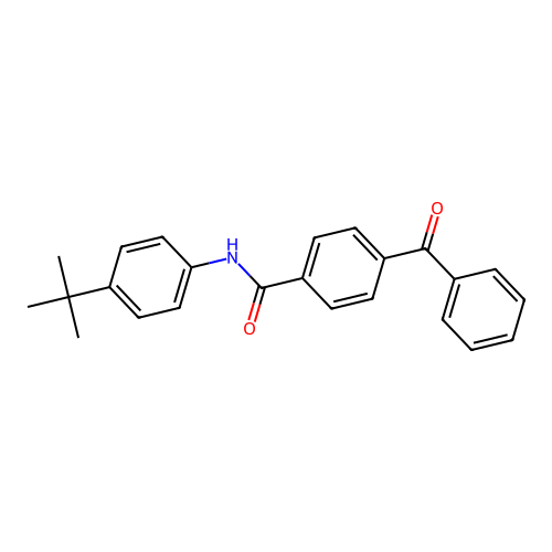 4-benzoyl-N-(4-(tert-butyl)phenyl)benzamide structure