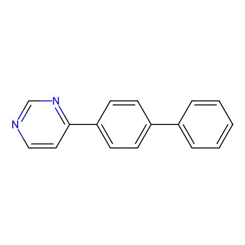 4-(4-Phenylphenyl)pyrimidine structure