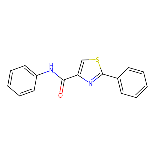 N,2-二苯基-1,3-噻唑-4-甲酰胺 structure