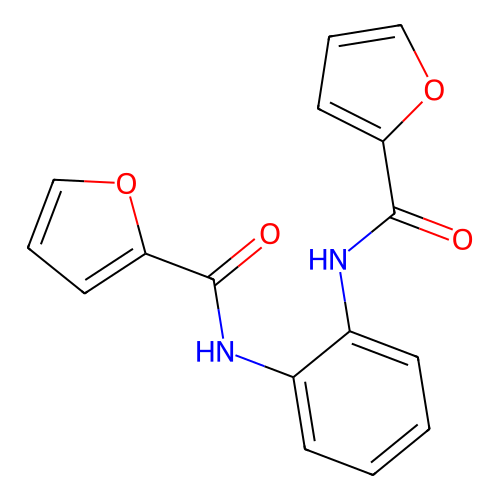 N-[2-(2-furoylamino)phenyl]-2-furamide structure