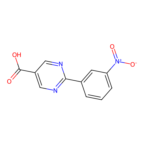 2-(3-nitrophenyl)pyrimidine-5-carboxylic Acid structure