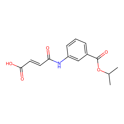 1-(1-Methylethyl) 3-[(3-carboxy-1-oxo-2-propen-1-yl)amino]benzoate structure