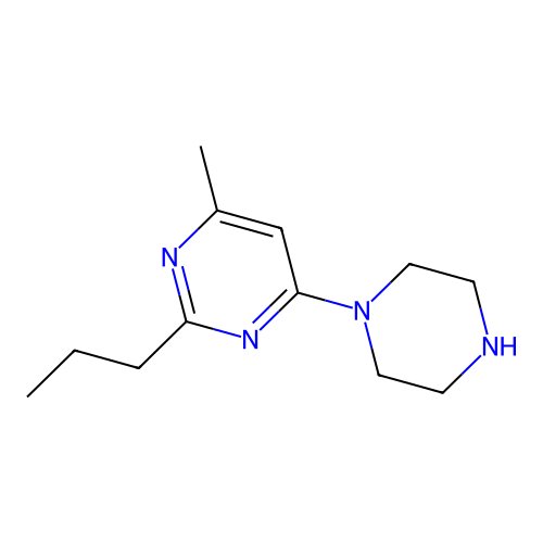 4-Methyl-6-piperazin-1-yl-2-propylpyrimidine structure