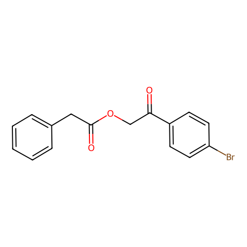 4-Bromophenacyl phenylacetate structure
