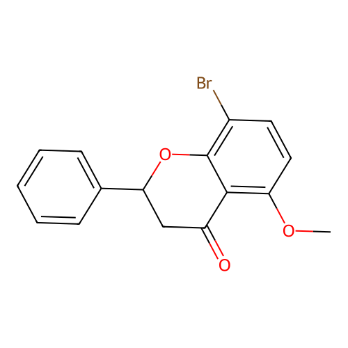 5-Methoxy-8-bromoflavanone structure