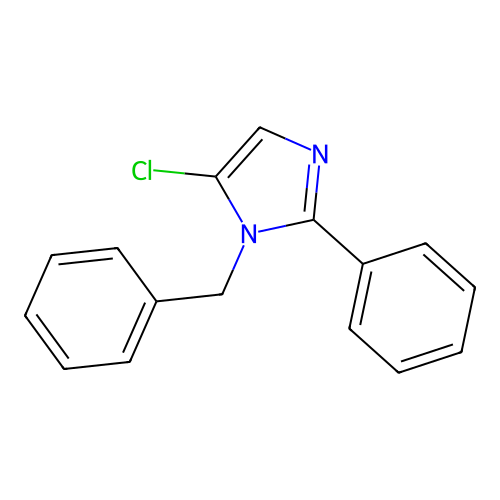 1-Benzyl-5-chloro-2-phenyl-1H-imidazole structure