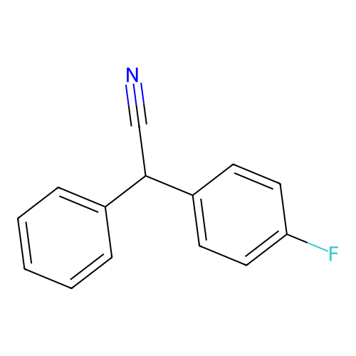 2-(4-Fluorophenyl)-2-phenylacetonitrile structure