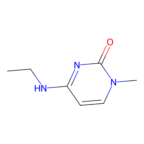 1-Methyl-4-ethylaminocytosine structure