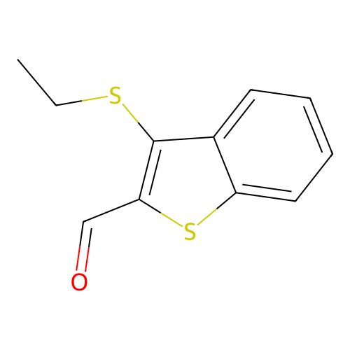 3-Ethylthio-2-benzo[b]thiophenecarboxaldehyde structure