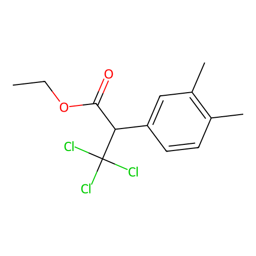 Ethyl 3,3,3-trichloro-2-(3,4-dimethylphenyl)propanoate structure