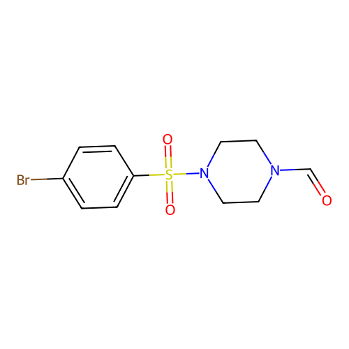 4-(4-Bromobenzenesulfonyl)piperazine-1-carbaldehyde structure
