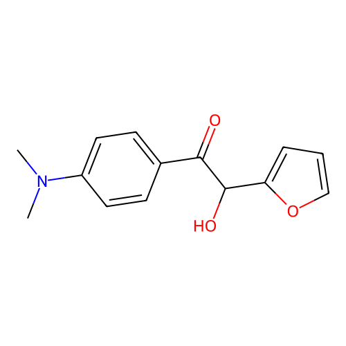 1-Ethanone, 2-hydroxy, 1-(4-dimethylaminophenyl)-2-(2-furyl) structure