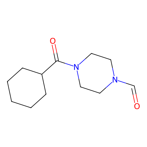 4-(Cyclohexanecarbonyl)piperazine-1-carbaldehyde structure