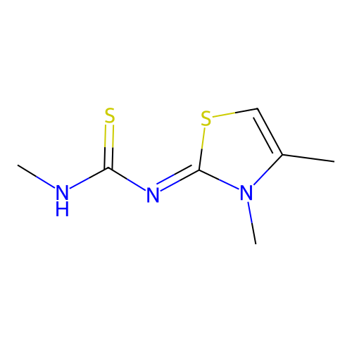 1-(3,4-Dimethyl-1,3-thiazol-2-ylidene)-3-methylthiourea structure