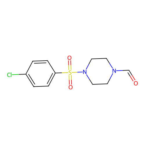 4-(4-Chlorobenzenesulfonyl)piperazine-1-carbaldehyde structure
