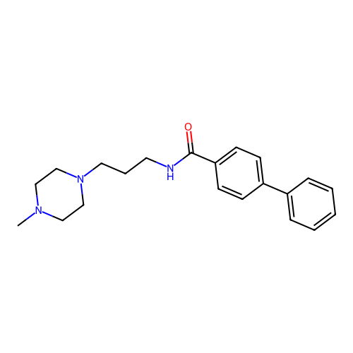 N-[3-(4-methylpiperazin-1-yl)propyl]biphenyl-4-carboxamide structure
