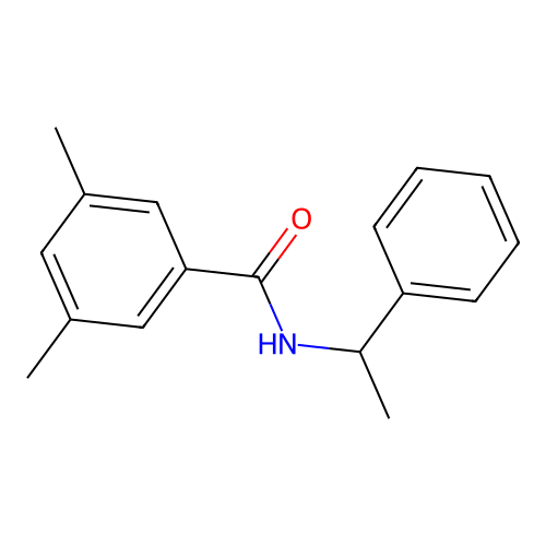 3,5-dimethyl-N-(1-phenylethyl)benzamide structure