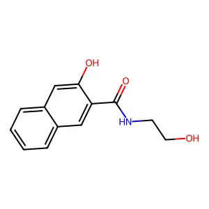3-羟基-N-(2-羟乙基)-2-萘甲酰胺 structure