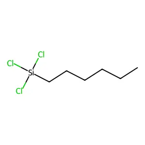 Hexyltrichlorosilane structure