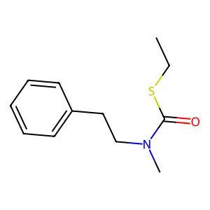 S-Ethyl N-methyl-N-(2-phenylethyl)carbamothioate structure