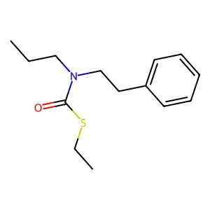 Carbamothioic acid, (2-phenylethyl)propyl-, S-ethyl ester structure