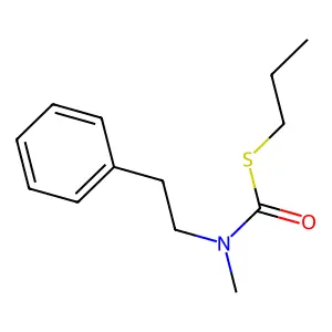 Carbamothioic acid, methyl(2-phenylethyl)-, S-ethyl ester structure