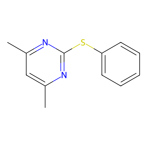 4,6-Dimethyl-2-(phenylthio)pyrimidine structure