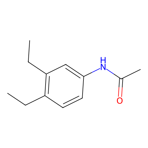 N-(3,4-diethylphenyl)acetamide structure
