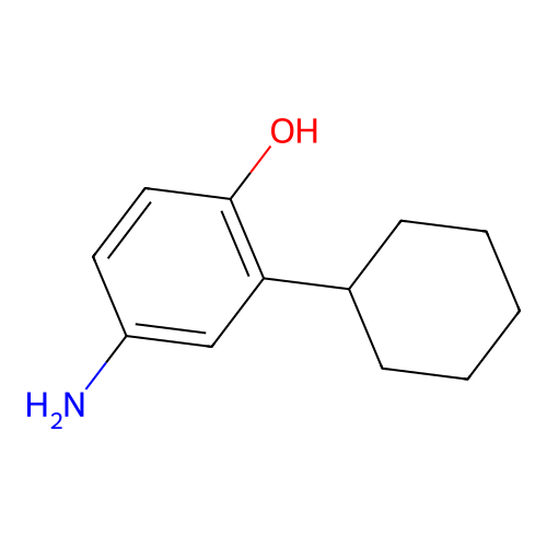 4-Amino-2-cyclohexylphenol structure