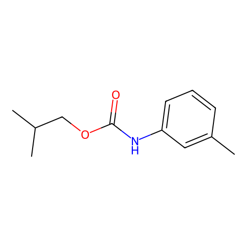 Carbamic acid, 3-methylphenyl-, isobutyl ester structure