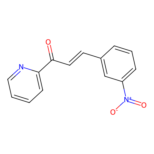3-(3-Nitrophenyl)-1-pyridin-2-ylprop-2-en-1-one structure
