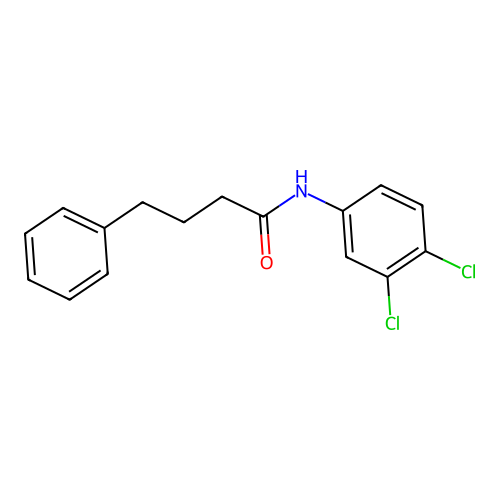N-(3,4-dichlorophenyl)-4-phenylbutanamide structure