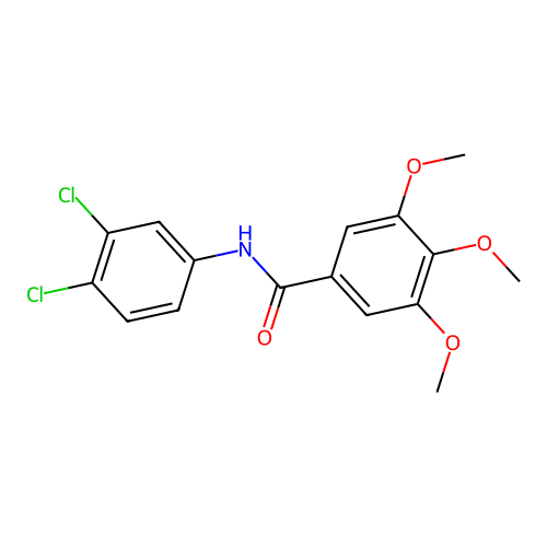 N-(3,4-dichlorophenyl)-3,4,5-trimethoxybenzamide structure