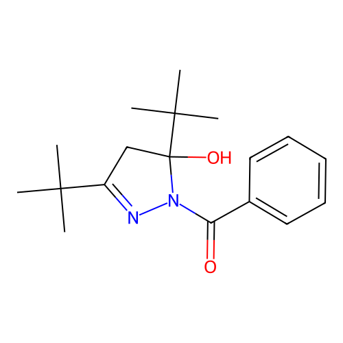 (3,5-ditert-butyl-5-hydroxy-4H-pyrazol-1-yl)-phenylmethanone structure