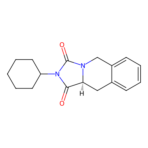 (S)-2-cyclohexyl-10,10a-dihydroimidazo[1,5-b]isoquinoline-1,3(2H,5H)-dione structure