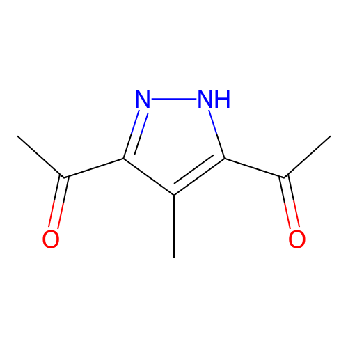 1,1'-(4-Methyl-1H-pyrazole-3,5-diyl)diethanone structure