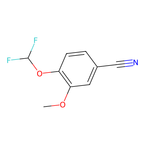 4-(Difluoromethoxy)-3-methoxybenzonitrile structure
