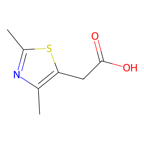 5-Thiazoleacetic acid, 2,4-dimethyl- structure
