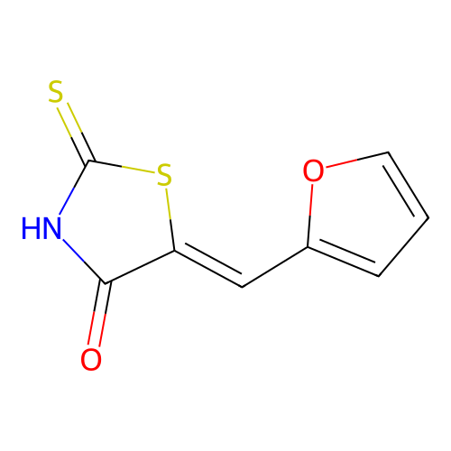 5-(2-Furanylmethylene)-2-thioxo-4-thiazolidinone structure