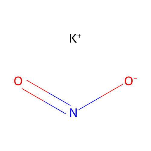 亚硝酸钾 structure