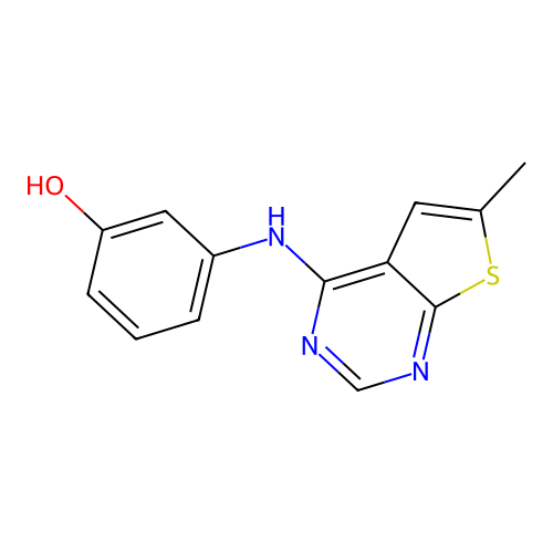 3-((6-Methylthieno[2,3-d]pyrimidin-4-yl)amino)phenol structure