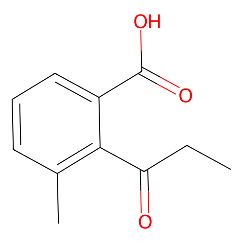 3-Methyl-2-propionyl-benzoic acid structure