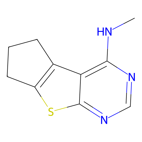 N-Methyl-6,7-dihydro-5H-cyclopenta[4,5]thieno[2,3-d]pyrimidin-4-amine structure