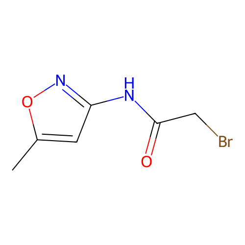2-Bromo-N-(5-methyl-isoxazol-3-yl)-acetamide structure