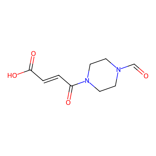 4-(4-FORMYLPIPERAZINYL)-4-OXOBUT-2-ENOIC ACID structure