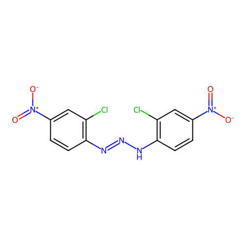 1,3-Bis(2-chloro-4-nitrophenyl)-1-triazene structure