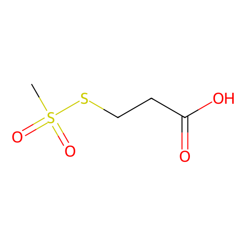 3-methylsulfonylsulfanylpropanoic Acid structure
