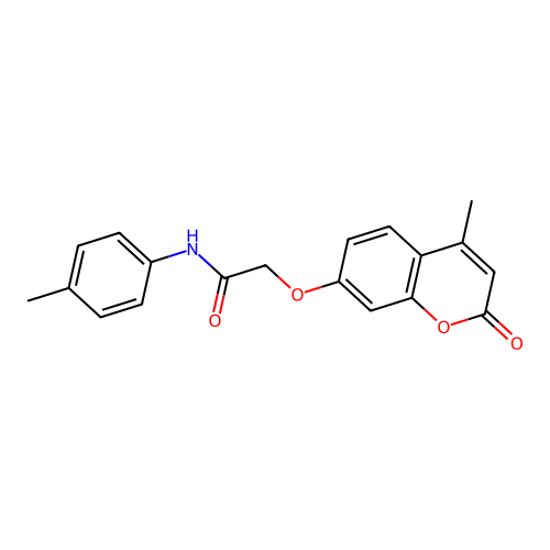 2-(4-methyl-2-oxochromen-7-yl)oxy-N-(4-methylphenyl)acetamide structure