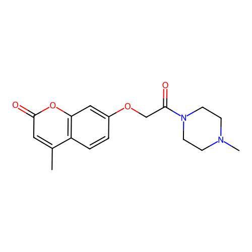 4-methyl-7-(2-(4-methylpiperazin-1-yl)-2-oxoethoxy)-2H-chromen-2-one structure