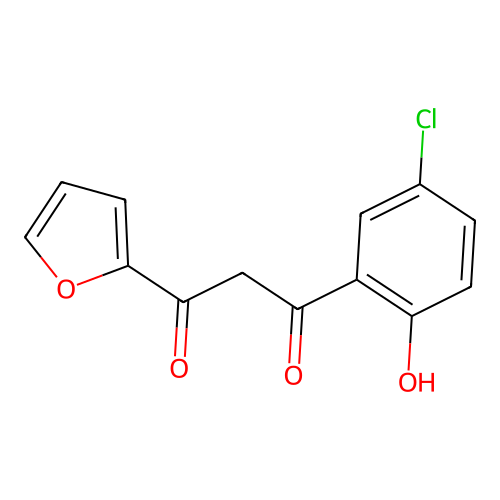 1-(5-Chloro-2-hydroxyphenyl)-3-(2-furyl)propane-1,3-dione structure